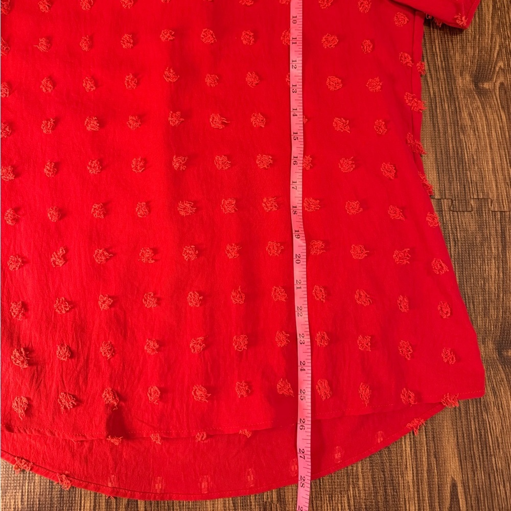 Blooming Jelly Red Women's Polka Dot Top | M - Picture 8 of 11